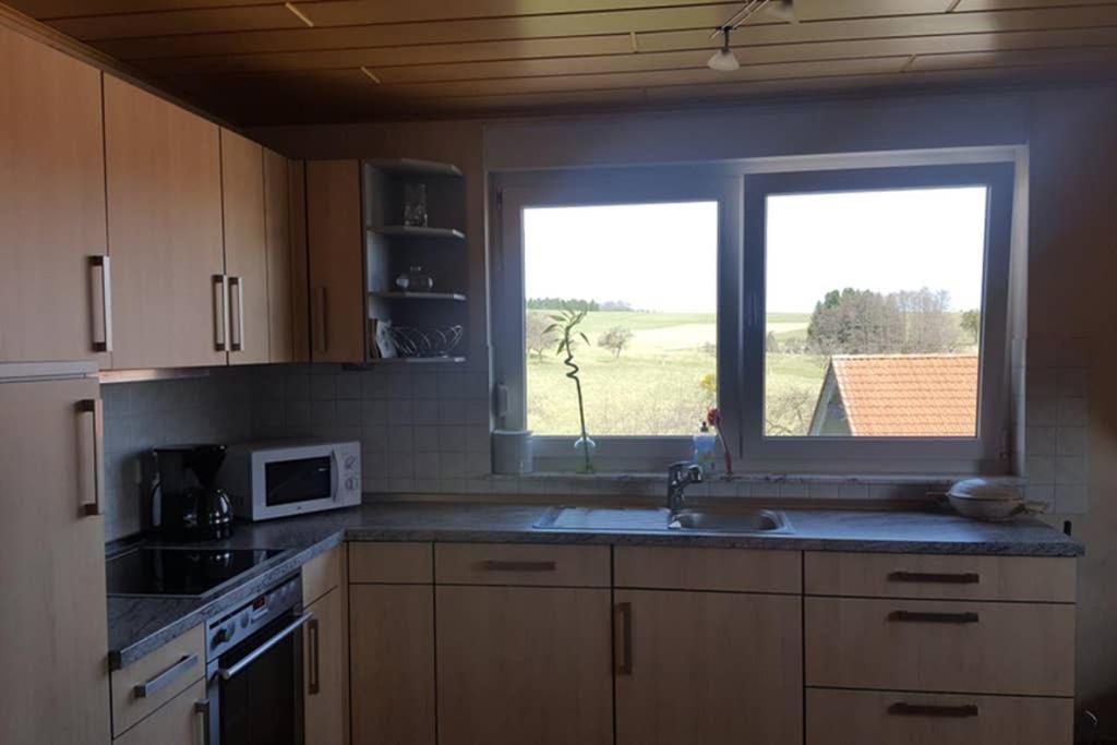 Anna - Neue Ferienwohnung Mit Blick Ins Gruene Ober-Abtsteinach Luaran gambar
